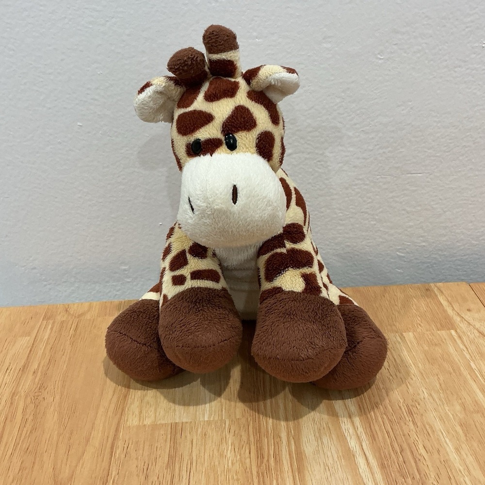 Ty Pluffies‎ Giraffe Plush Tiptop Beanie 2009 Stuffed Animal Brown Floppy